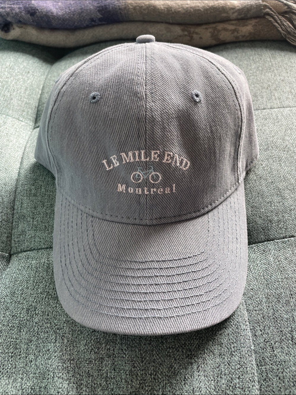 Simons light blue cotton baseball cap